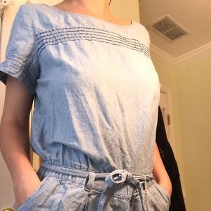 Casual blue romper